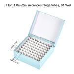 Centrifuge Tube Freezer Storage Box with 81 Wells