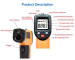 Non-Contact Infrared Thermometer Gun for Cooking