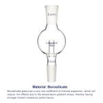 Borosilicate Glass Rotary Evaporator Bump Trap, 100 ml