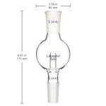 Borosilicate Glass Rotary Evaporator Bump Trap, 100 ml