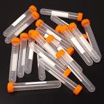 20 Pack 15ml Orange Centrifuge Tubes with Caps