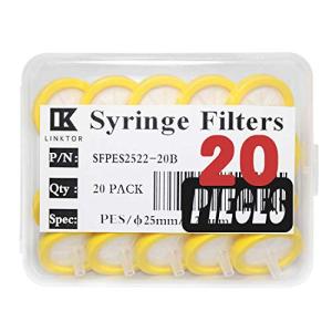 LINKTOR 25mm PES Syringe Filters 0.22μm Pack of 20