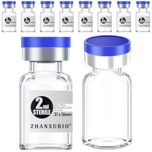 ZHANXUBIO Sterile Empty Vials with Injection Port 10PCS