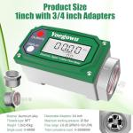 Digital Turbine Fuel Flow Meter with LCD Display