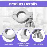 4 Pack KF25 Wing Nut Hinge Clamp Set