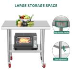YITAHOME Stainless Steel Work Table with Wheels
