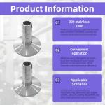 4 Pack KF25 Wing Nut Hinge Clamp Set