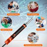 Preciva Electric Desoldering Iron Gun with Nozzles