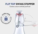 Bormioli Rocco Fiaschetta Glass Pocket Flask Set