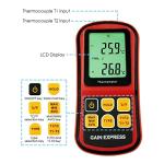 Dual Channel Digital Thermocouple Thermometer with Backlight