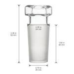 XCD Hex Head Glass Stopper Set, 10 Pack