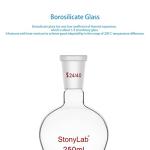 Stonylab Heavy Wall Borosilicate Rotary Evaporator Flask