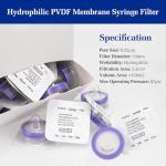 50 Pack Sterilized Syringe Filters 0.22um Pore Size