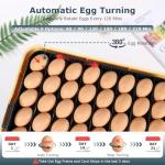 56 Egg Incubator with Automatic Turner and Candler