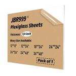 Clear 24x36 Plexiglass Sheets - 1/4 inch Thick