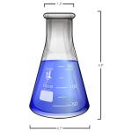 150ml Narrow Mouth Erlenmeyer Flask - Borosilicate Glass