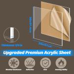 Clear 24x36 Plexiglass Sheets - 1/4 inch Thick
