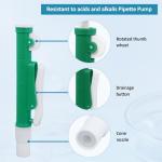 LVDALAB 10ml Green Pipette Pump for Glass/Plastic