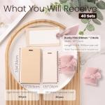 40 Pcs Dusty Pink Ribbon Name Place Cards