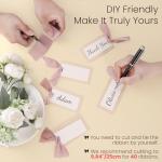 40 Pcs Dusty Pink Ribbon Name Place Cards