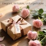 40 Pcs Dusty Pink Ribbon Name Place Cards