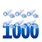 LabXcel Polypropylene Microcentrifuge Tubes with Caps