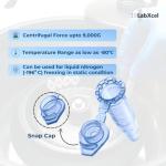 LabXcel Polypropylene Microcentrifuge Tubes with Caps