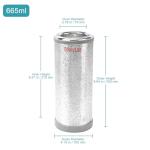 Stonylab Borosilicate Glass Dewar Flask, 665ml