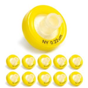 Nylon Syringe Filters 0.22μm, 13mm, 100 Pack