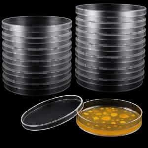 Clear Plastic Petri Dishes with Lids - 36 Pack