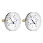 Hot Water Bi-Metal Thermometer with Brass Stem