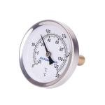 Hot Water Bi-Metal Thermometer with Brass Stem