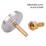 Hot Water Bi-Metal Thermometer with Brass Stem