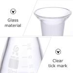 50ml Borosilicate Glass Erlenmeyer Flask with Stopper