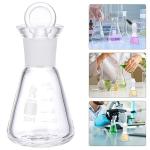 50ml Borosilicate Glass Erlenmeyer Flask with Stopper
