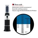 Honey Refractometer for Brix and Water Testing