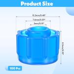 100 Syringe Caps for Easy Grip and Locking