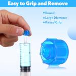100 Syringe Caps for Easy Grip and Locking