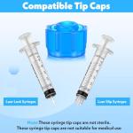 100 Syringe Caps for Easy Grip and Locking