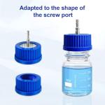 GL45 Stainless Steel Safety Feeding Cap 1-Port