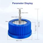 GL45 Stainless Steel Safety Feeding Cap 1-Port