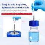 GL45 Stainless Steel Safety Feeding Cap 1-Port