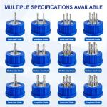 GL45 Stainless Steel Safety Feeding Cap 1-Port