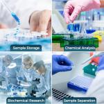 100 Pack Sterile 2ml Centrifuge Tubes with Snap Caps