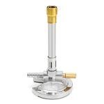 QWORK Lab Bunsen Burner with Flame Stabilizer