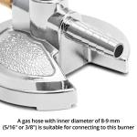 QWORK Lab Bunsen Burner with Flame Stabilizer