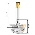QWORK Lab Bunsen Burner with Flame Stabilizer