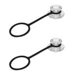 Clear Replacement Caps for Device, 2 Pack