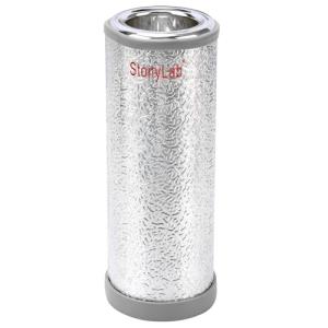 Borosilicate Dewar Flask with Aluminum Base, 350ml