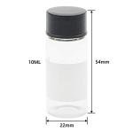 Kesell 10-Pack 10ml Clear Borosilicate Glass Vials